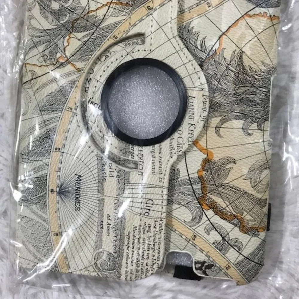 Kindle Fire HD 7 Map 360 Rotating Magnetic Smart Stand Case